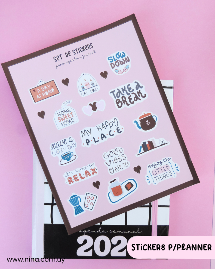 Plancha stickers para planner